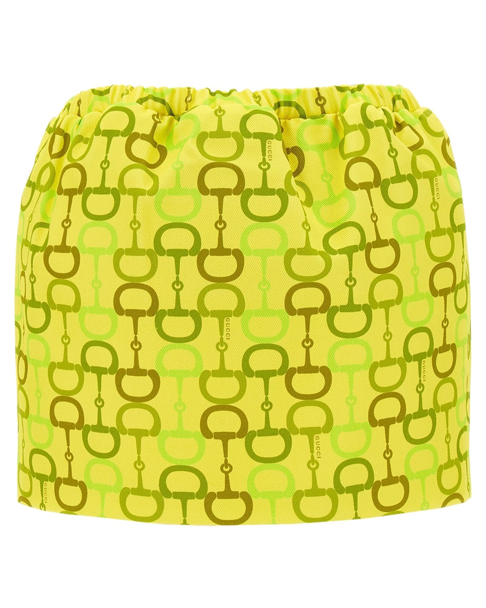 Gucci Horsebit Print Skirt Glam Steals