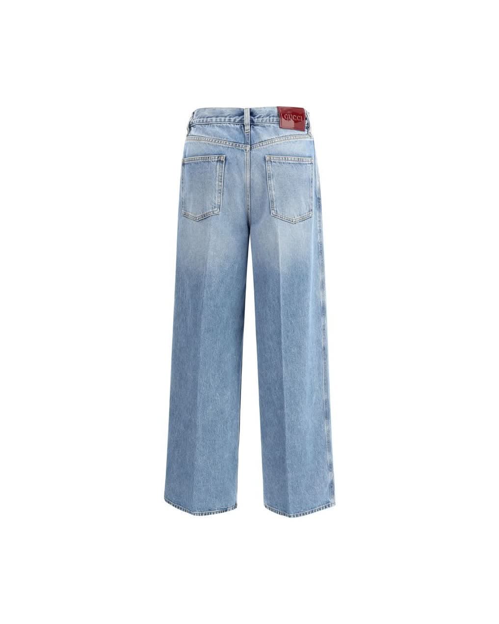 Gucci Light Blue Cotton Denim Jeans Jeans