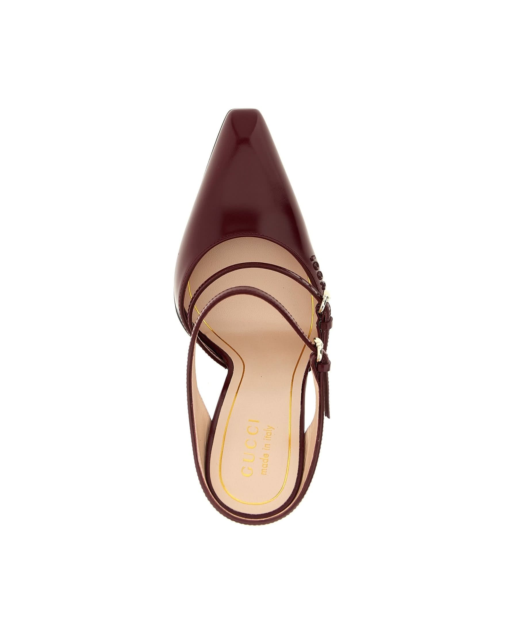 Gucci Rosso Ancora Sabots Sandals