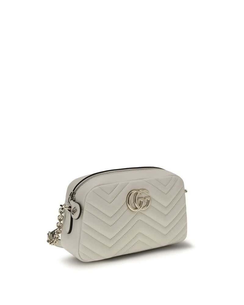 Gucci White Calf Leather Bos Taurus Handbag Glam Steals