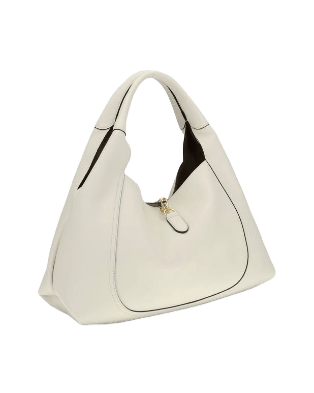 Gucci White Calf Leather Bos Taurus Shoulder Bag Glam Steals