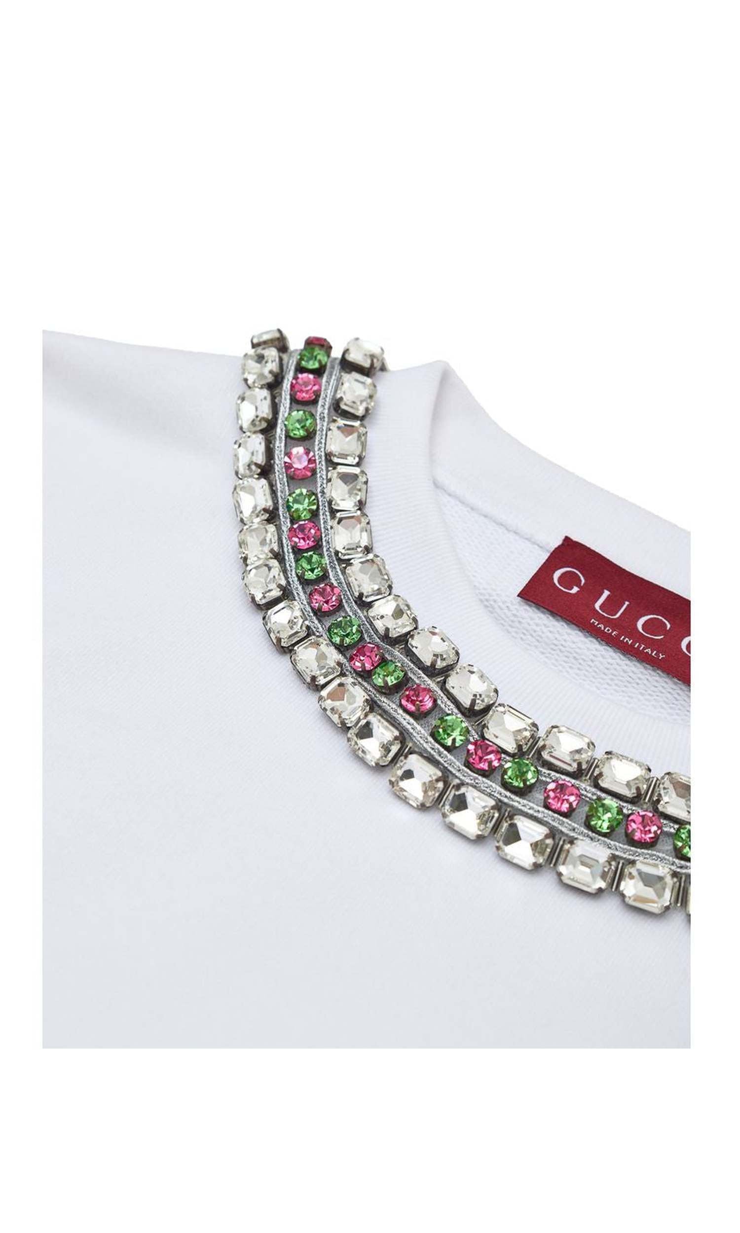 Gucci White Cotton Sweat-Shirt Glam Steals