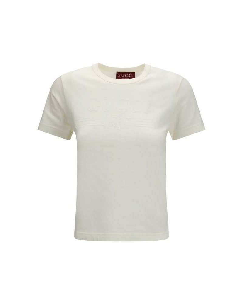 Gucci White Cotton T-shirt Glam Steals