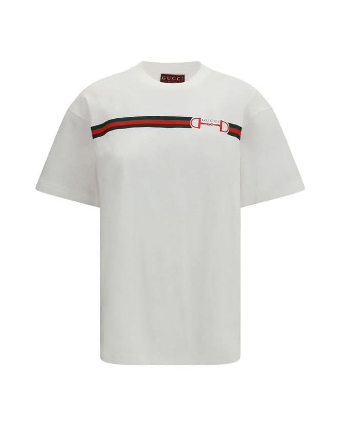 Gucci White Cotton T-Shirt