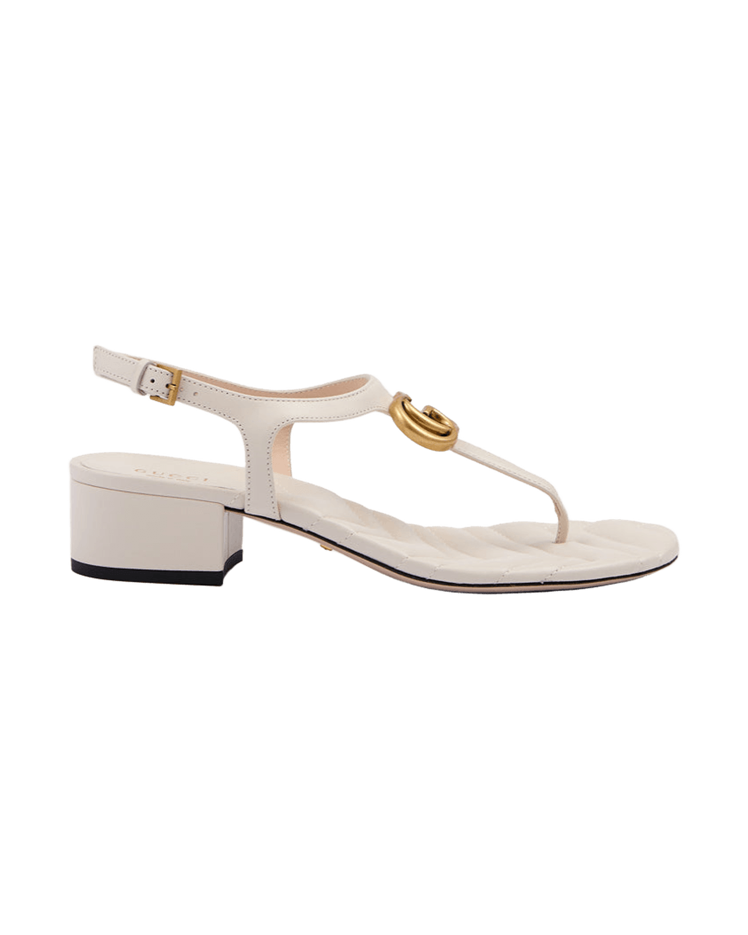 Gucci Leather White Mystic Nappa Charlotte Sandals Glam Steals