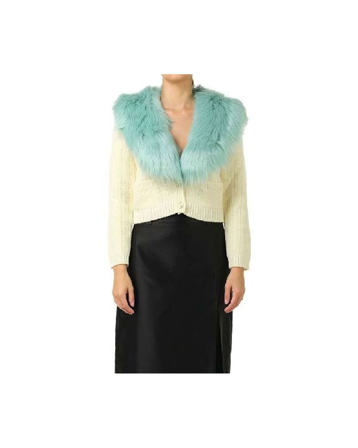 Gucci White Wool Cardigan Cardigans