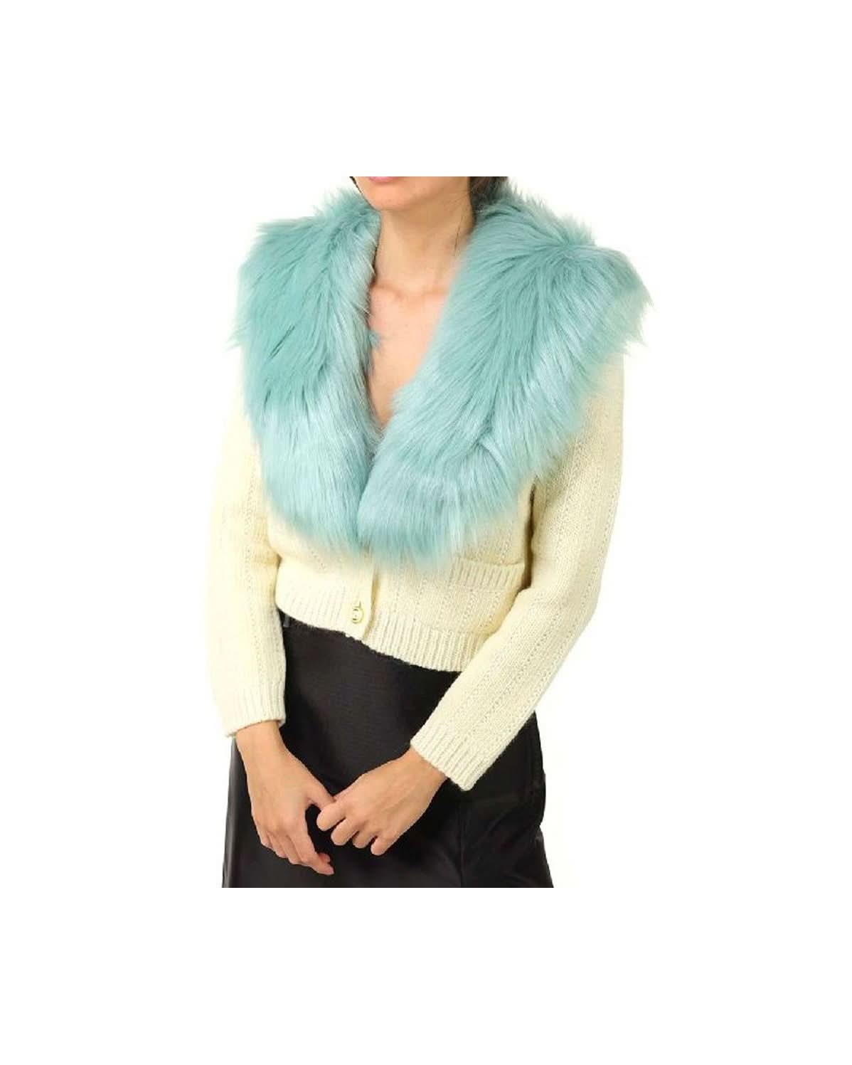 Gucci White Wool Cardigan Cardigans