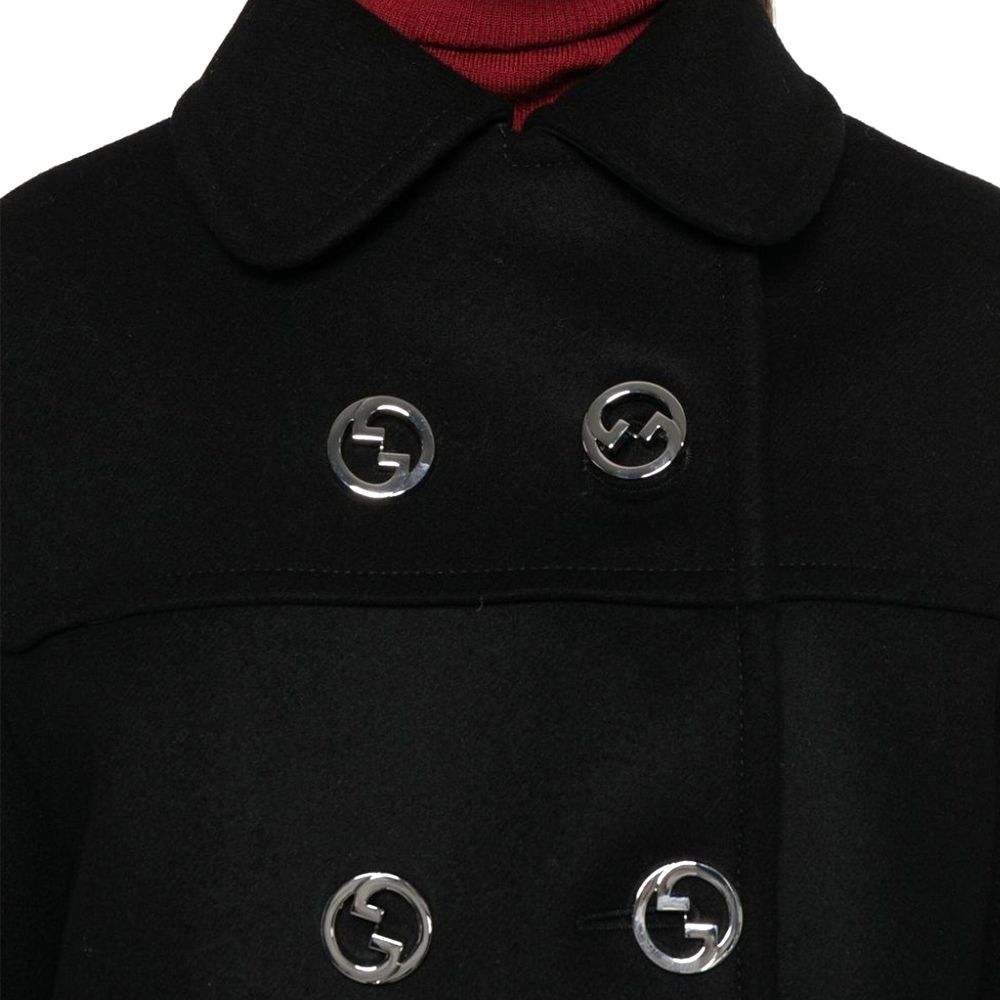 Gucci Wool Double Breasted Coat Glam Steals