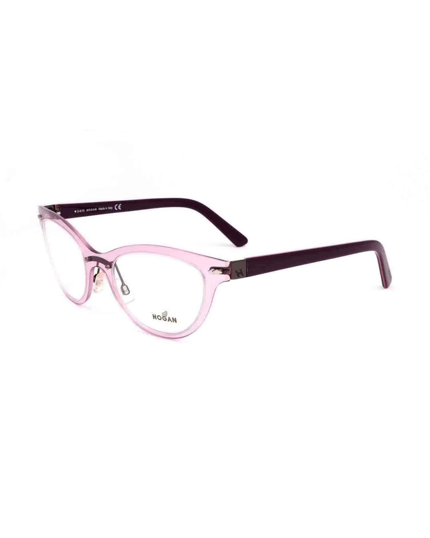 Hogan Plastic Purple Frame Eyeglasses