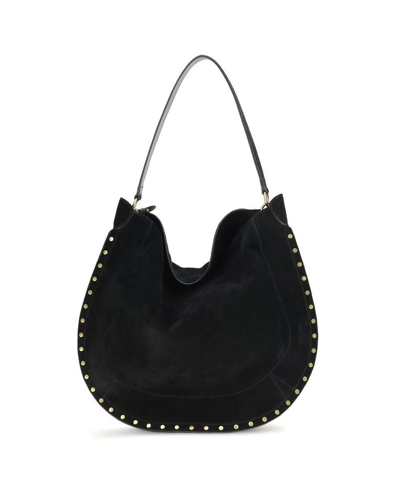Isabel Marant Black Calf Leather Bos Taurus Shoulder Bag