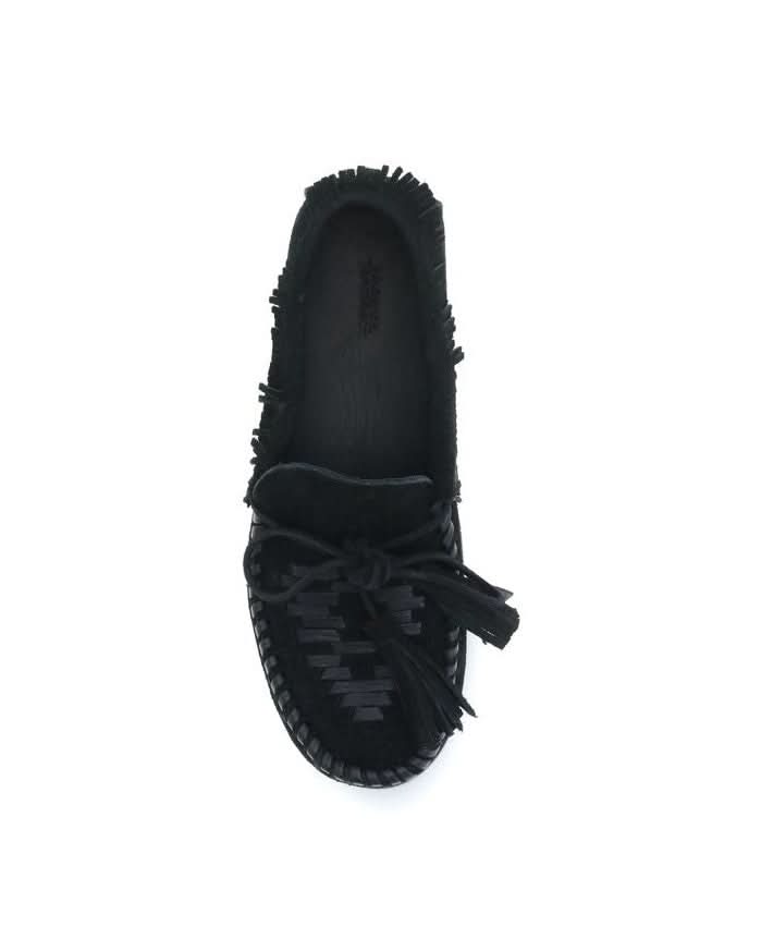 Isabel Marant Black Calf Leather Bos Taurus Slip On Loafers Flats