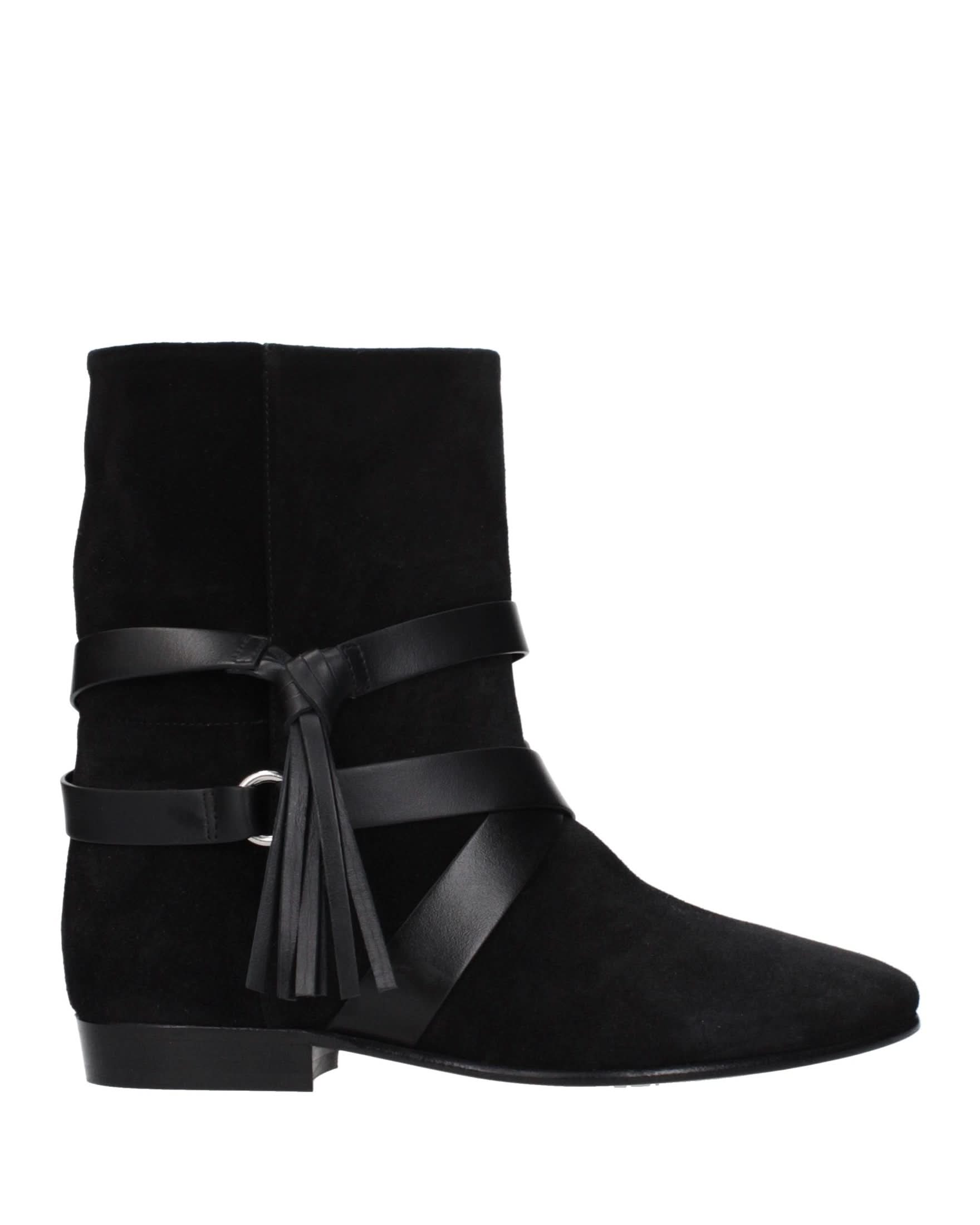 Isabel Marant Black Leather Ankle Boots Glam Steals