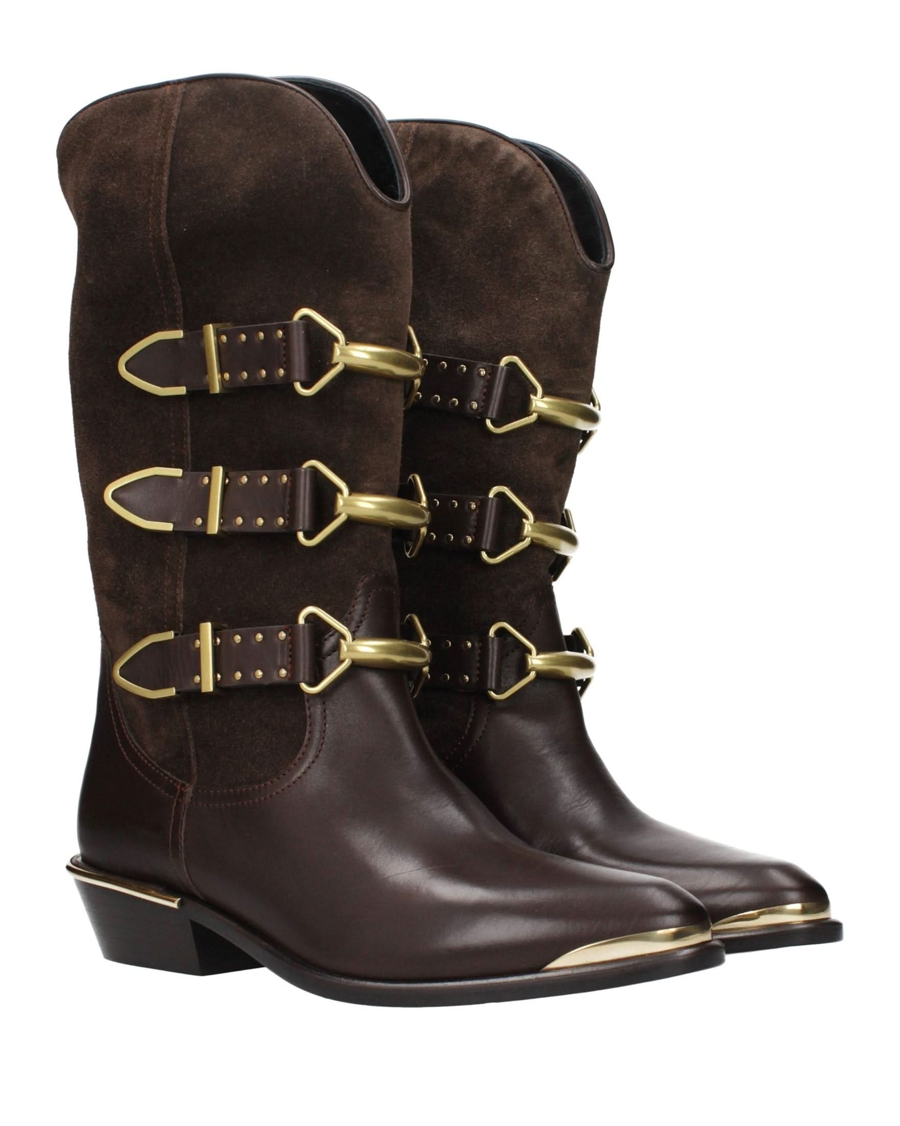 Isabel Marant Brown Leather Ankle Boots Glam Steals