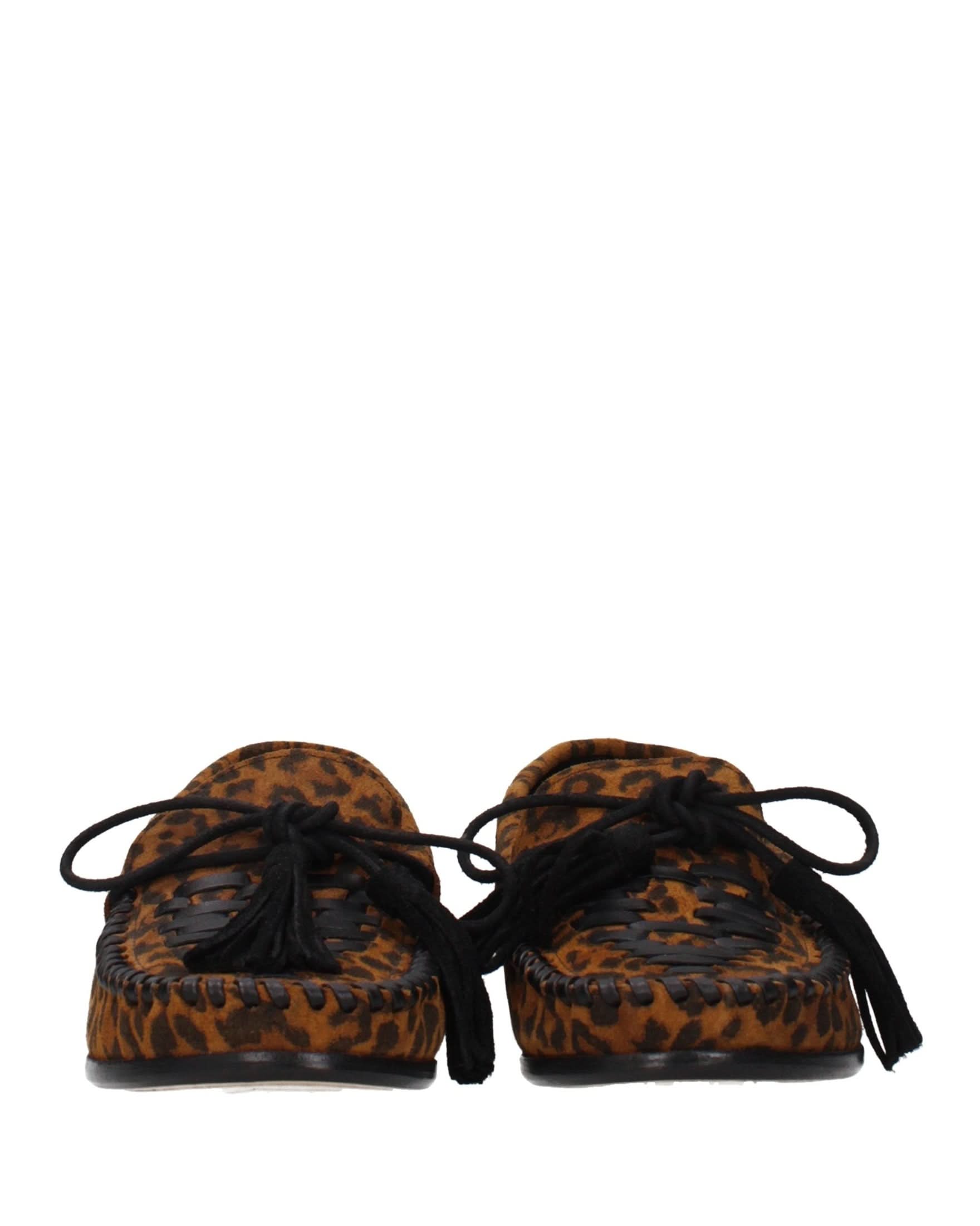 Isabel Marant Brown Leather Slip On Loafers Glam Steals