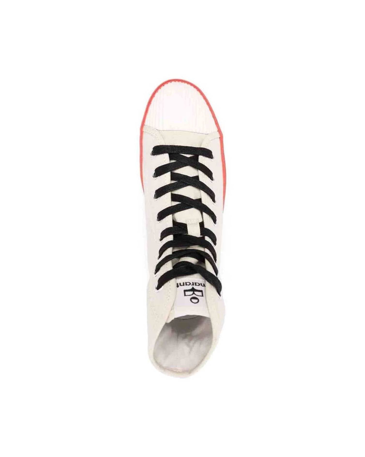 Isabel Marant Canvas Logo Sneakers Glam Steals