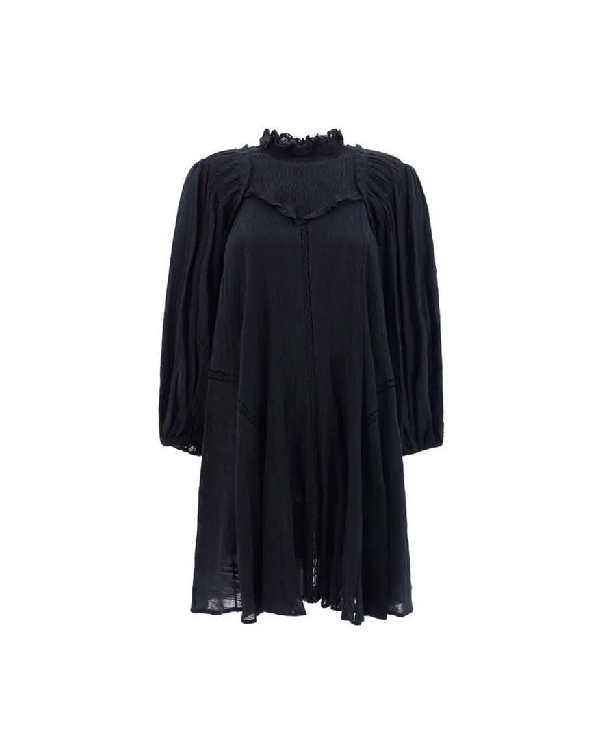 Isabel Marant Etoile Black Cotton Dress