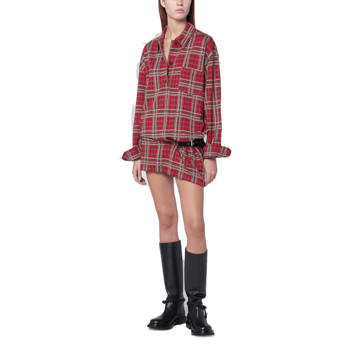 Isabel Marant Red Cotton Blandia Shirt Dress Glam Steals