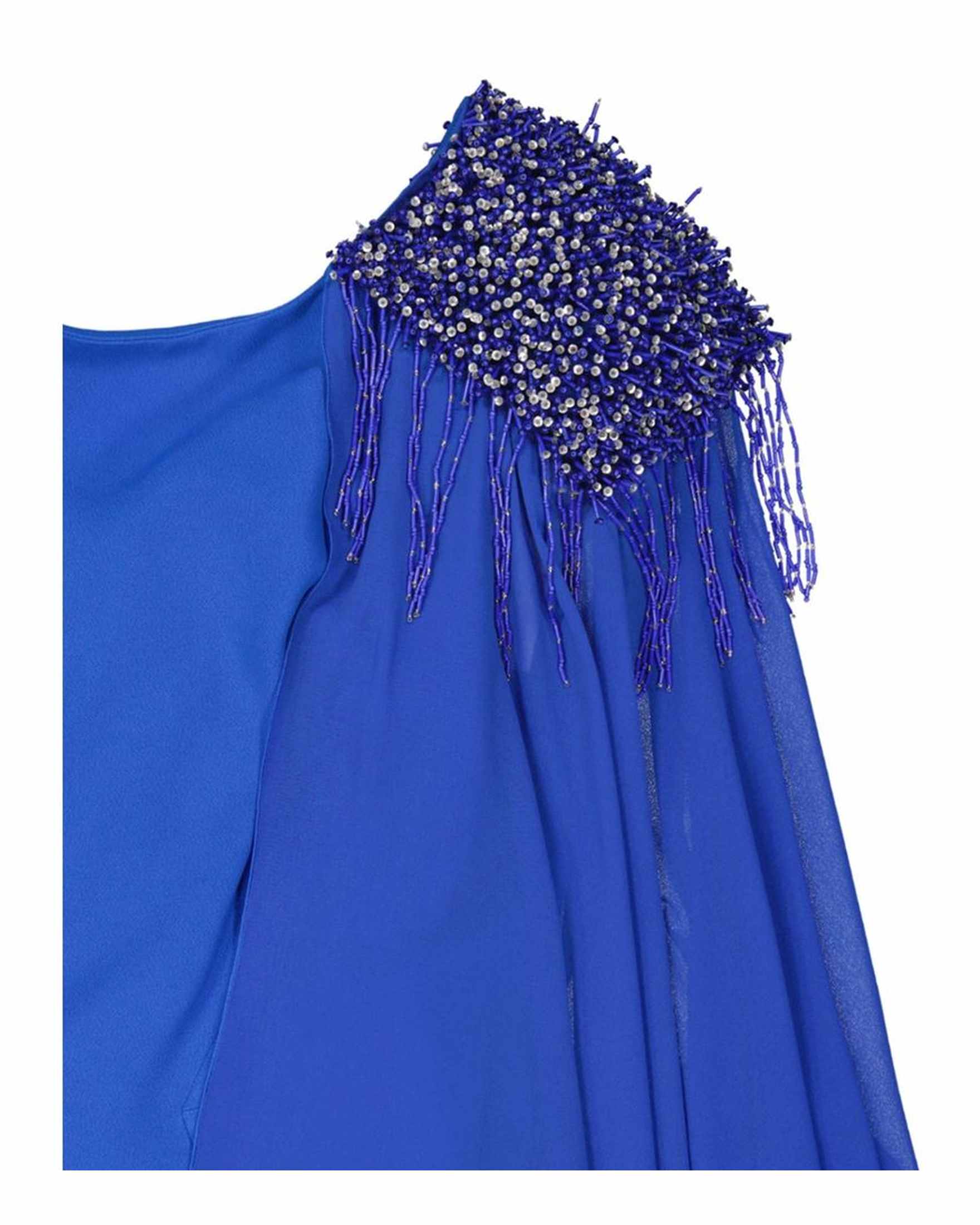 Ivan Montesi Beaded Shoulders Dress Glam Steals