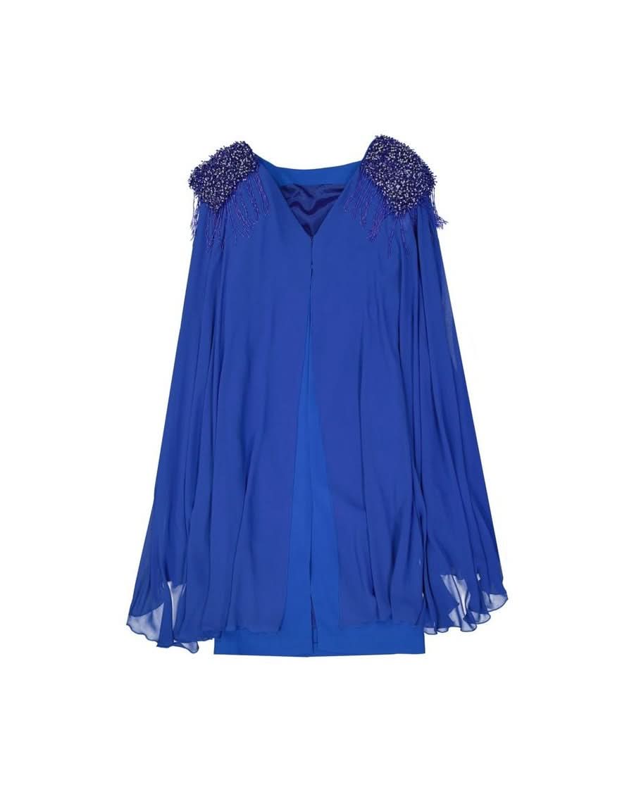Ivan Montesi Blue Cocktail Dress Dresses