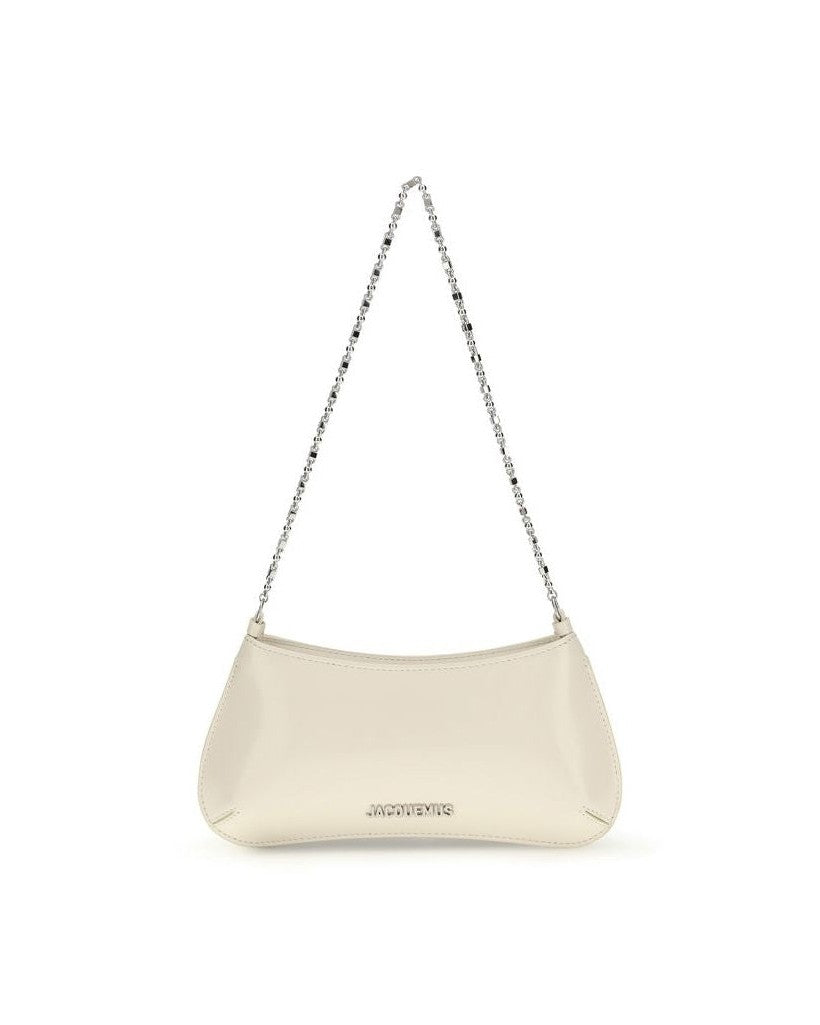 Jacquemus Beige Calf Leather Bos Taurus Shoulder Bag Glam Steals