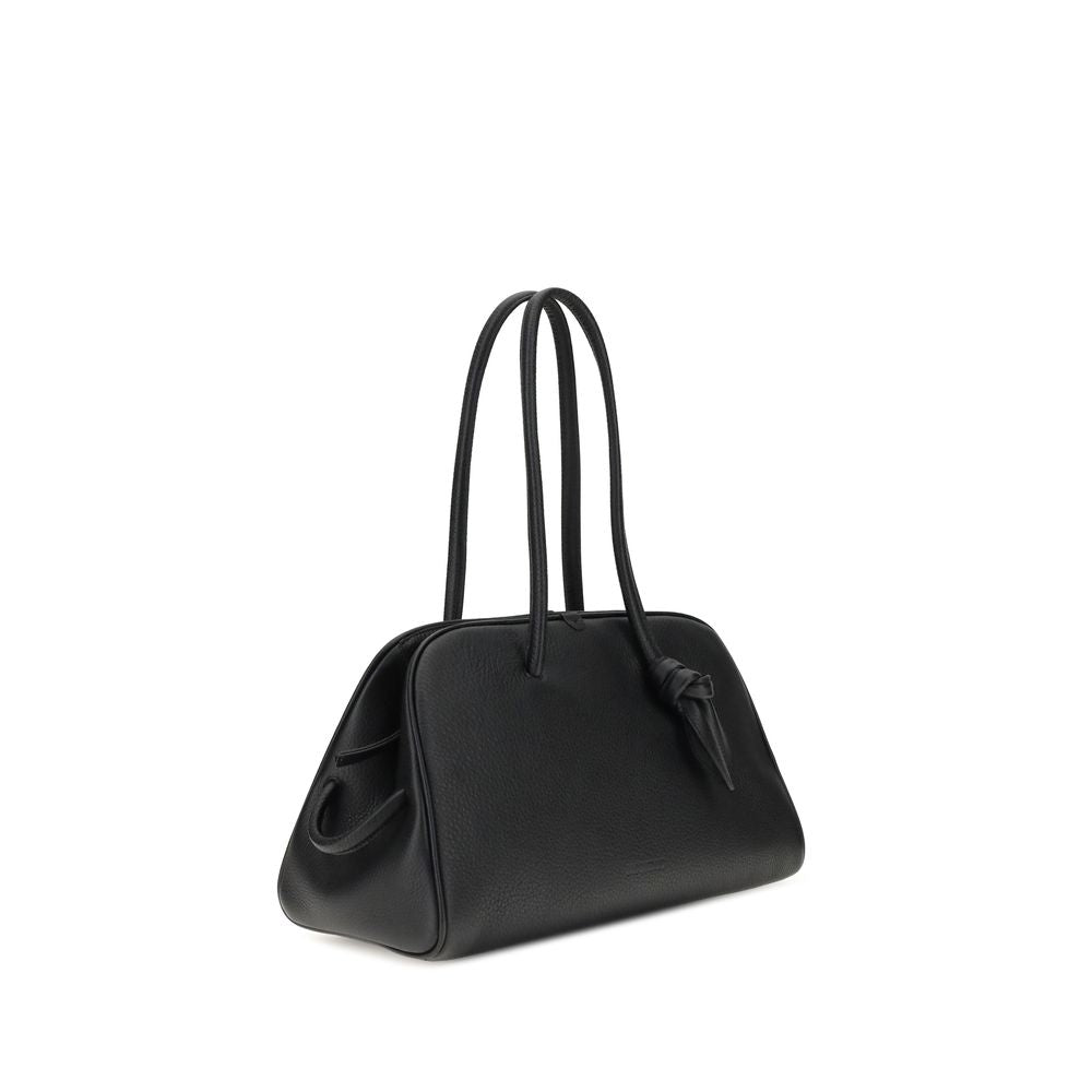 Jacquemus Black Calf Leather Bos Taurus Handbag Glam Steals