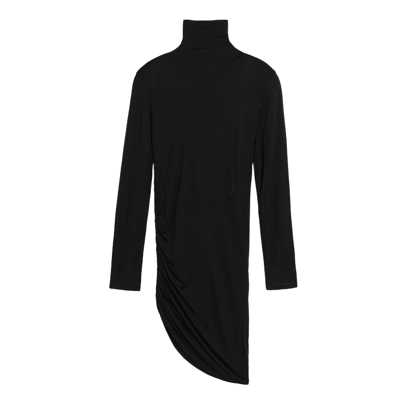 Jacquemus Black Draped Spallina Dress Glam Steals