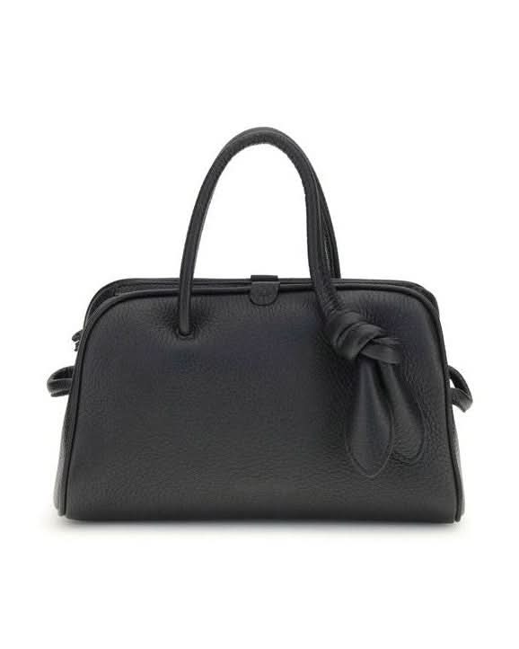 Jacquemus Black Leather Calf Bos Taurus Handbag Glam Steals