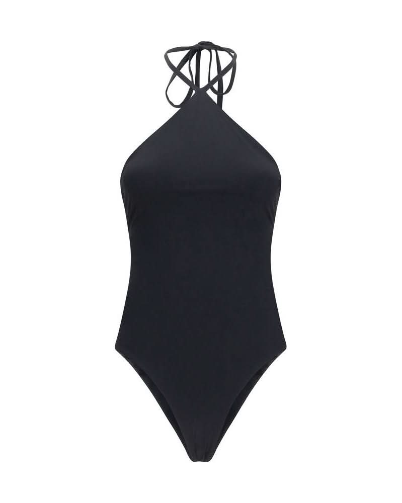 Jacquemus Black Polyamide One Piece Swimsuit Glam Steals