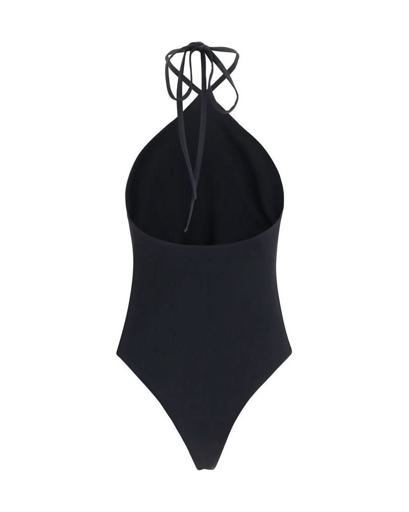 Jacquemus Black Polyamide One Piece Swimsuit Glam Steals