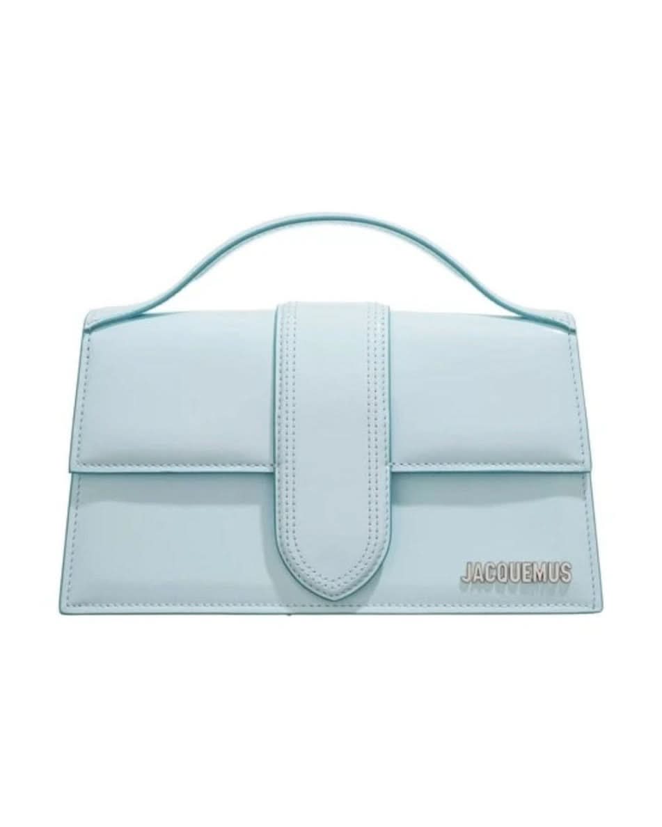 Jacquemus Blue Leather Pale Le Grand Bambino Handbag