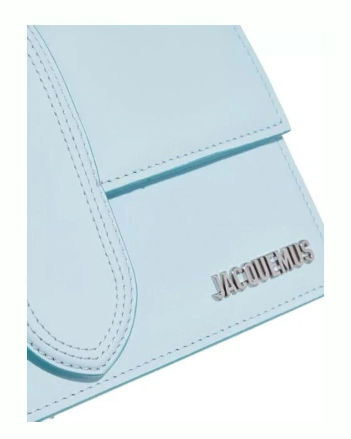 Jacquemus Blue Leather Pale Le Grand Bambino Handbag