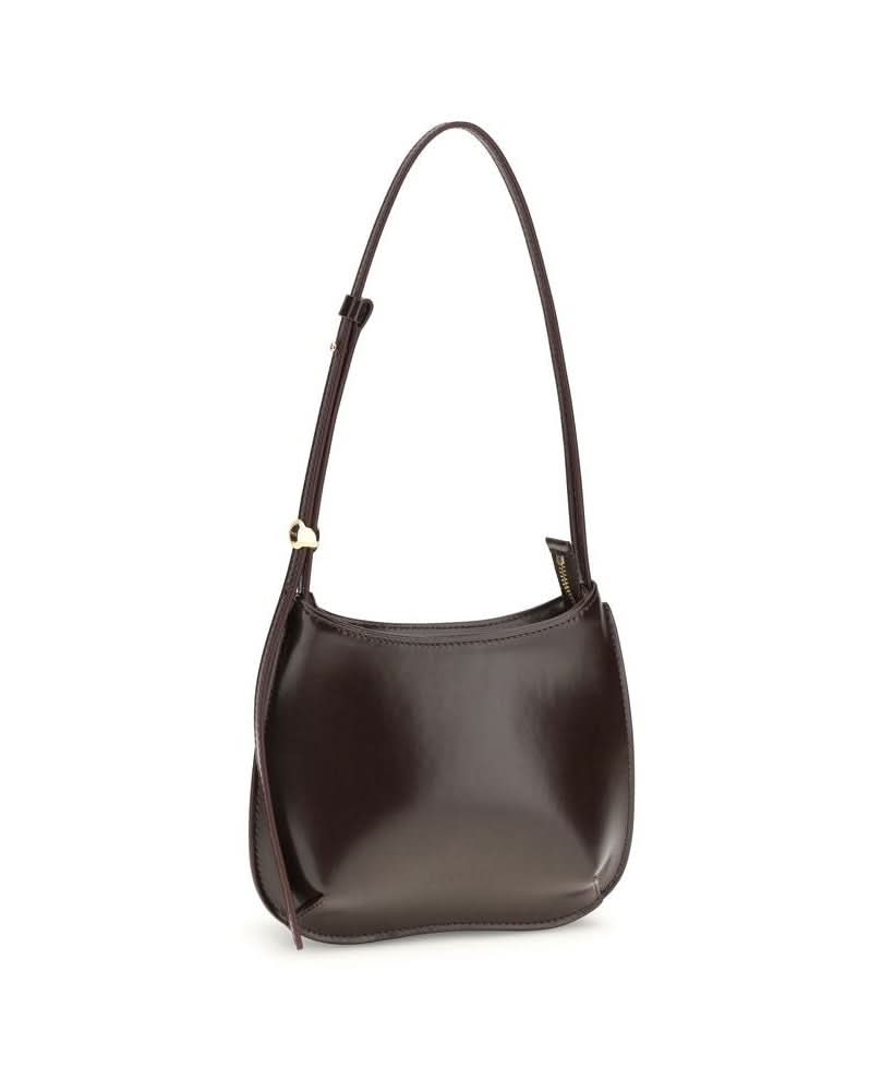 Jacquemus Brown Calf Leather Bos Taurus Shoulder Bag