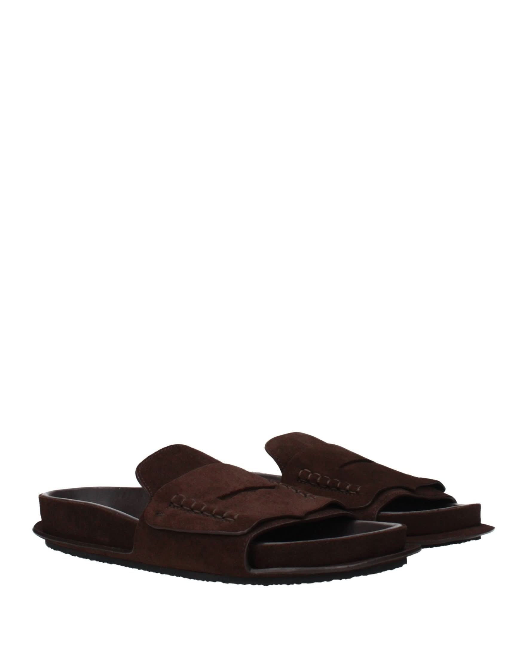 Jacquemus Brown Leather Slippers Glam Steals