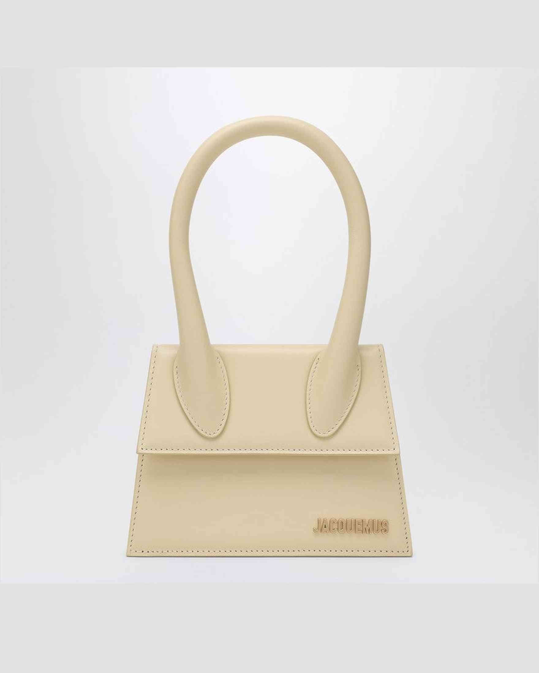 Jacquemus Ivory Leather Le Chiquito Moyen Bag Glam Steals