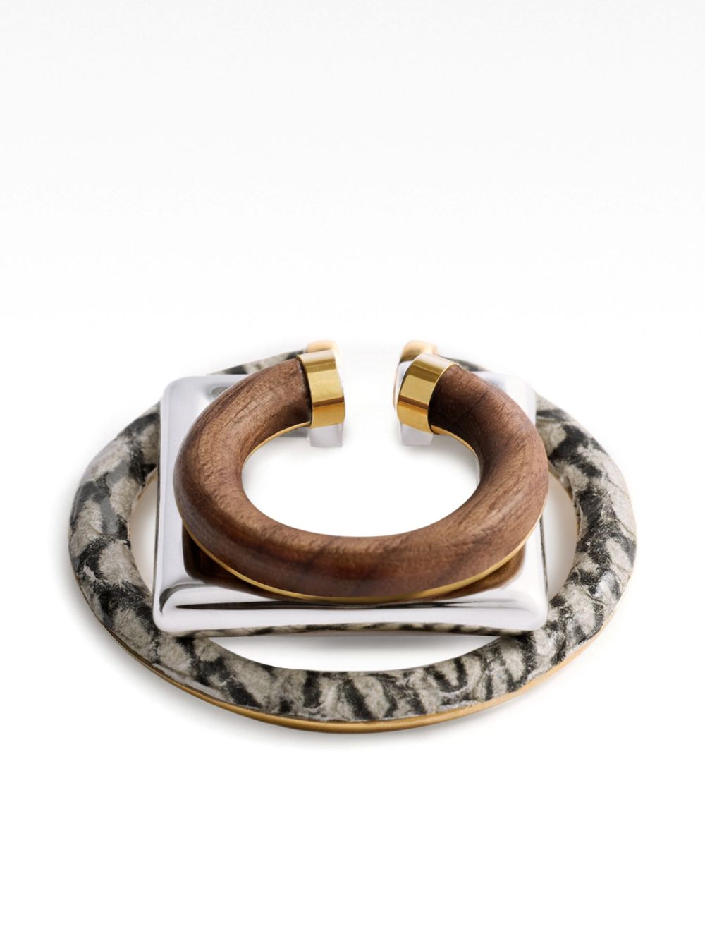 Jacquemus Trio Of Geometric Ear Cuffs Glam Steals