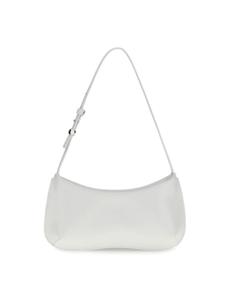 Jacquemus White Calf Leather Bos Taurus Shoulder Bag Glam Steals