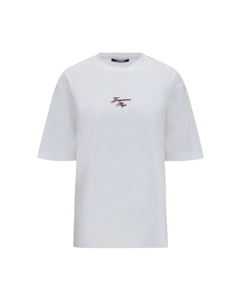 Jacquemus White Cotton T-shirt Glam Steals