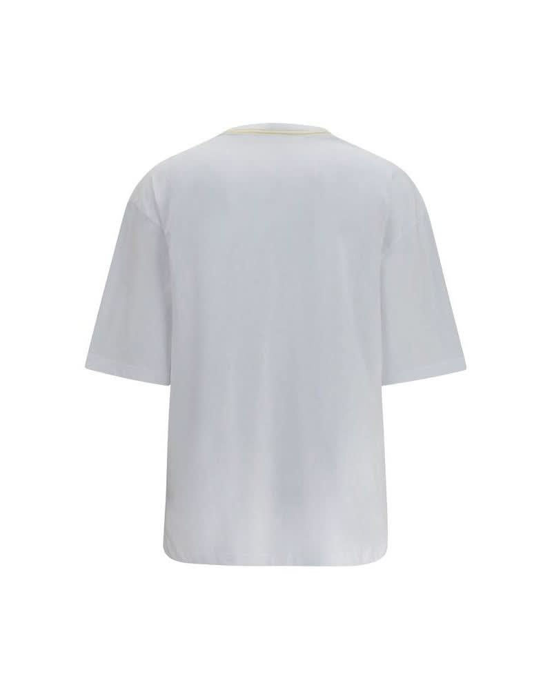 Jacquemus White Cotton T-shirt Glam Steals