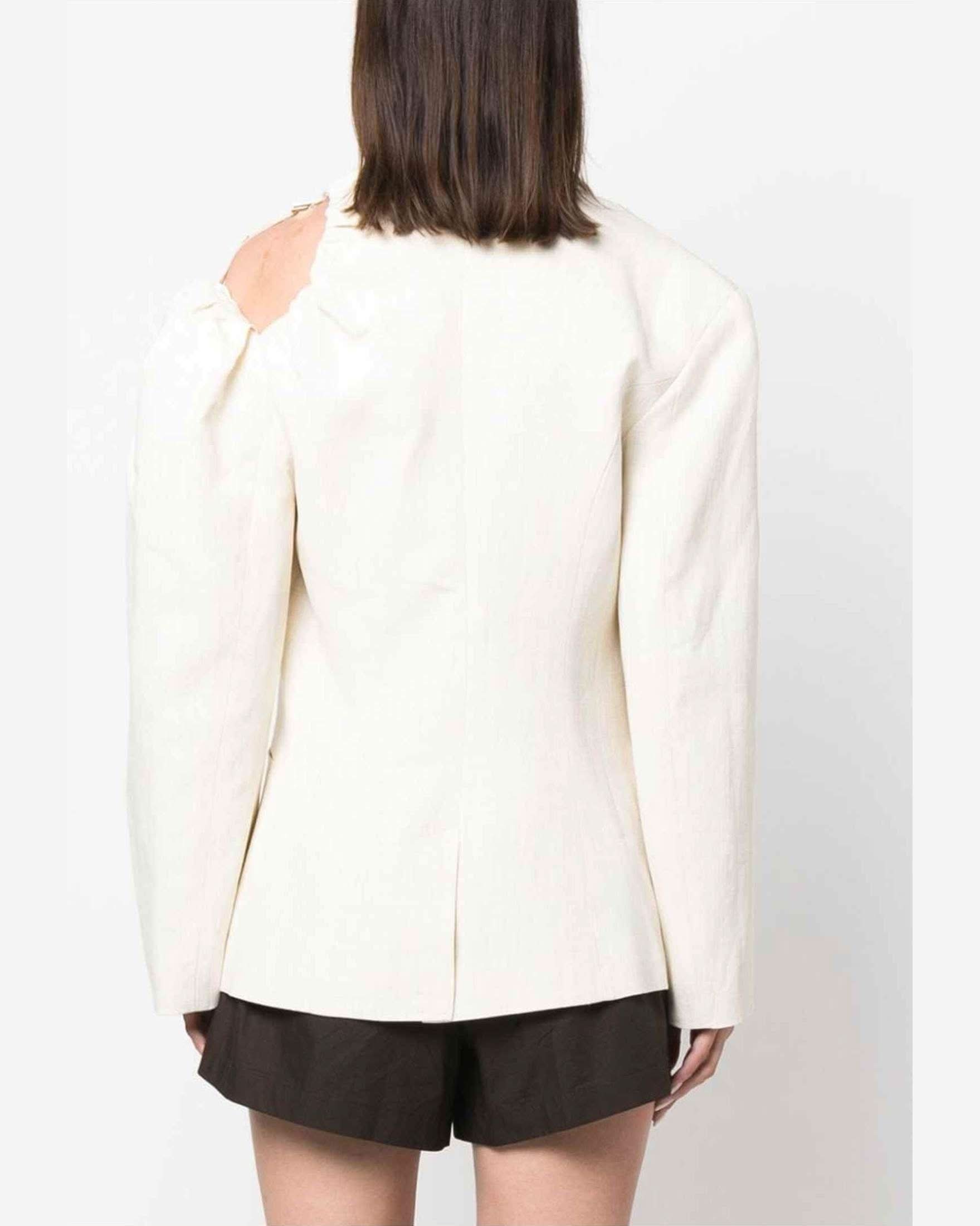 Jacquemus White Jacket Coats & Jackets