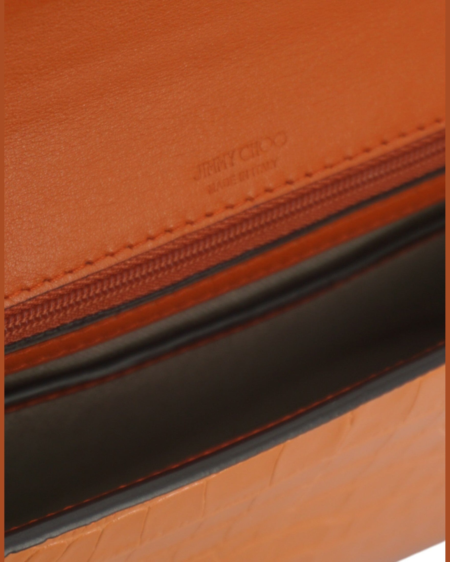 Jimmy Choo Amber Leather Shoulder Orange Bag Glam Steals