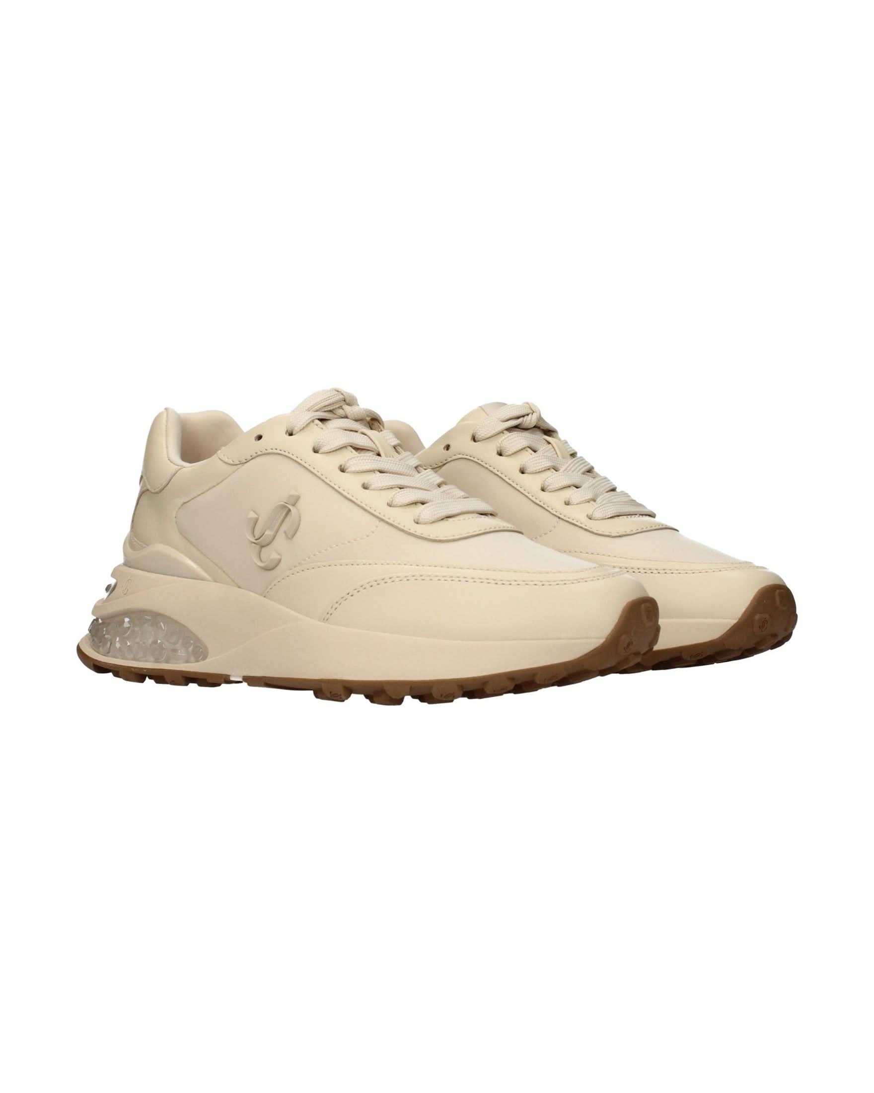 Jimmy Choo Beige Chunky Sneakers