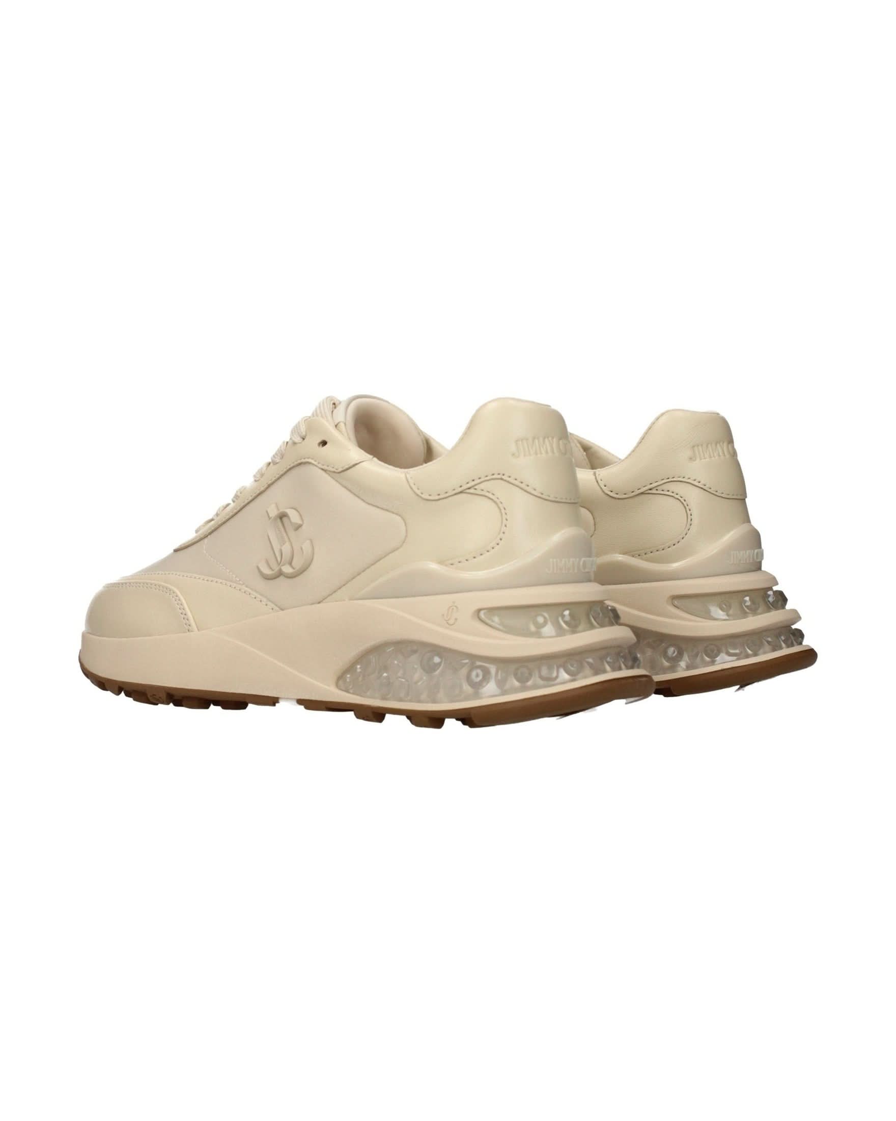 Jimmy Choo Beige Chunky Sneakers