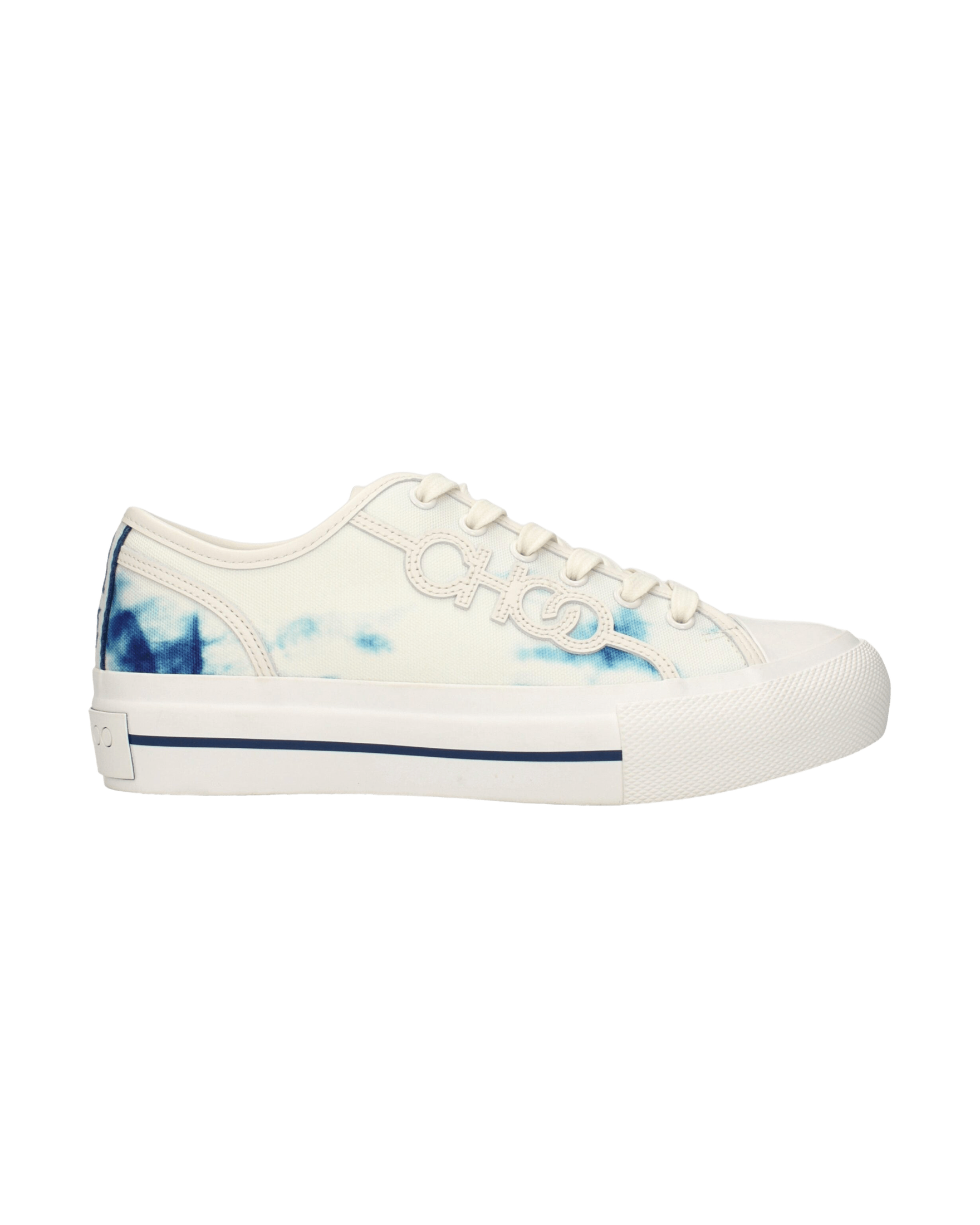 Jimmy Choo Beige Fabric Low Top Glam Steals
