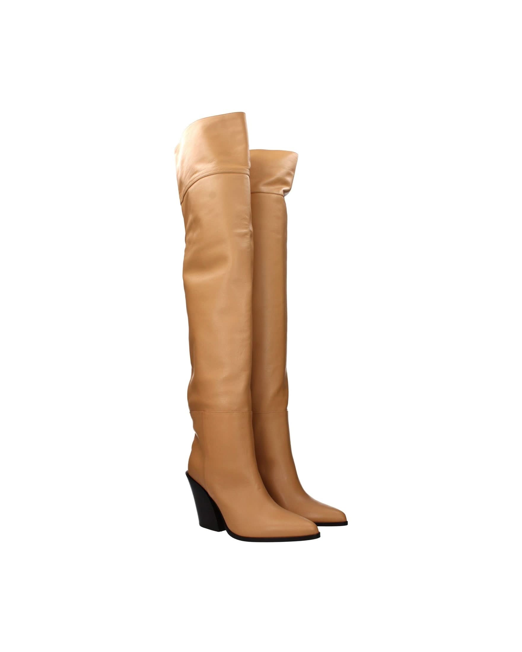 Jimmy Choo Beige Leather Ankle Boots Glam Steals