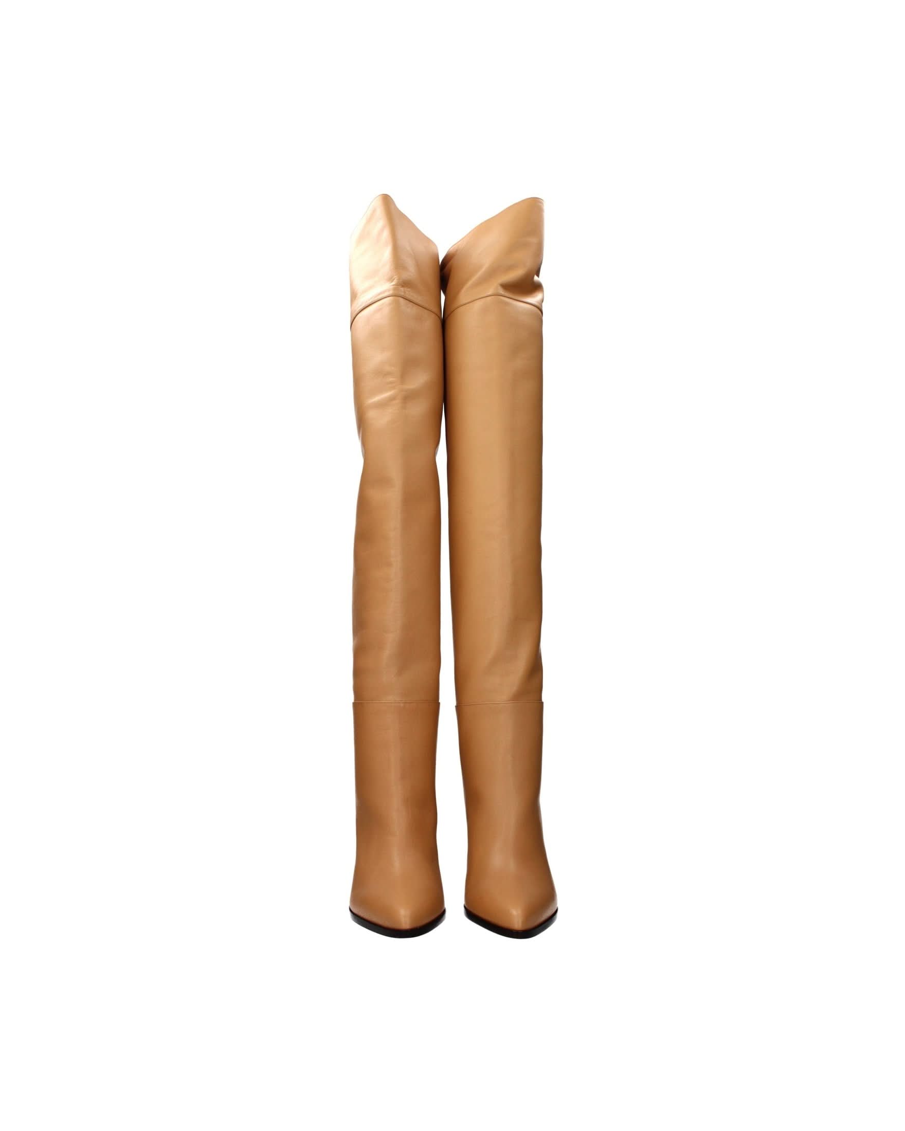 Jimmy Choo Beige Leather Ankle Boots Glam Steals