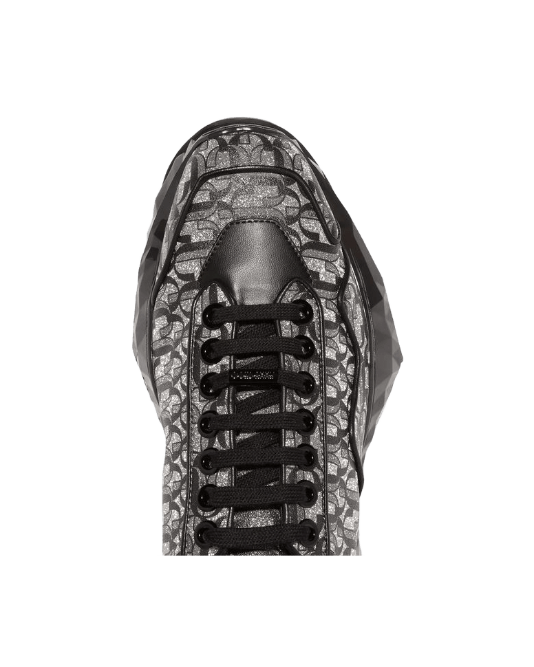 Jimmy Choo Black Calfskin Chunky Sneakers Glam Steals