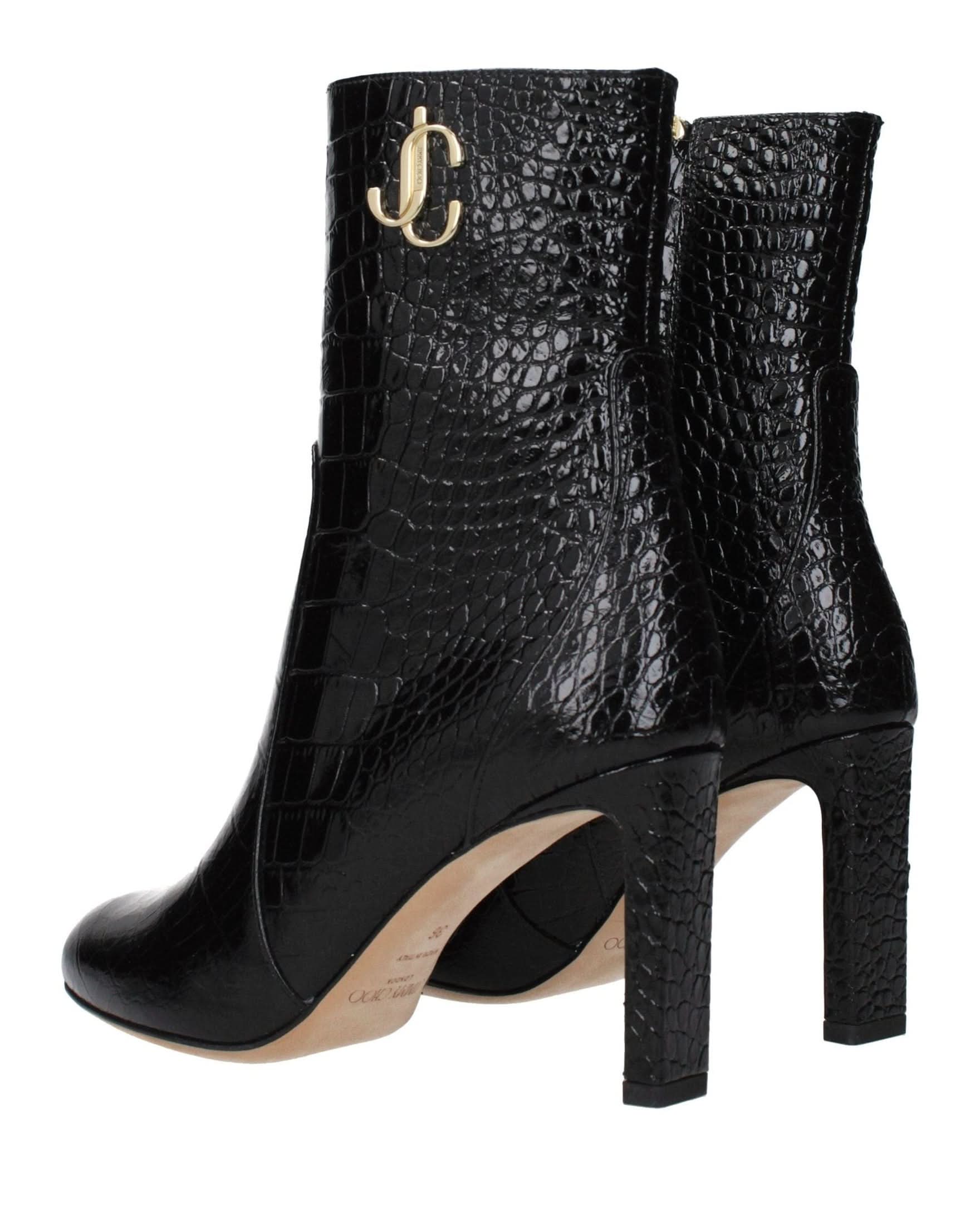 Jimmy Choo Black Leather Ankle Boots Glam Steals