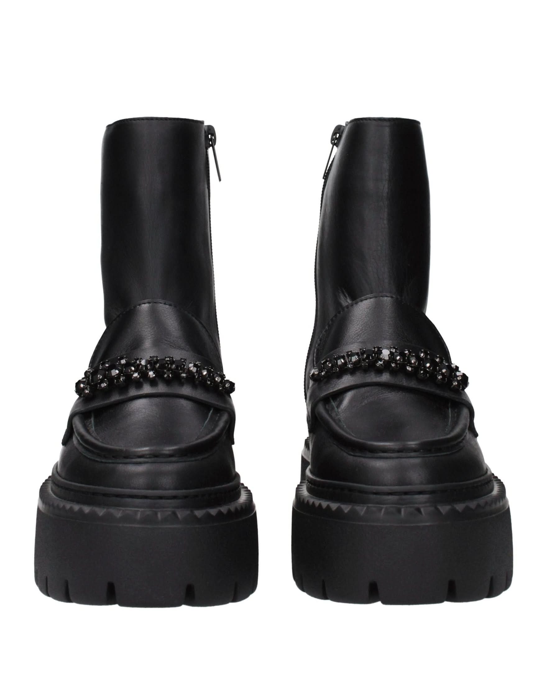 Jimmy Choo Black Leather Ankle Boots Glam Steals