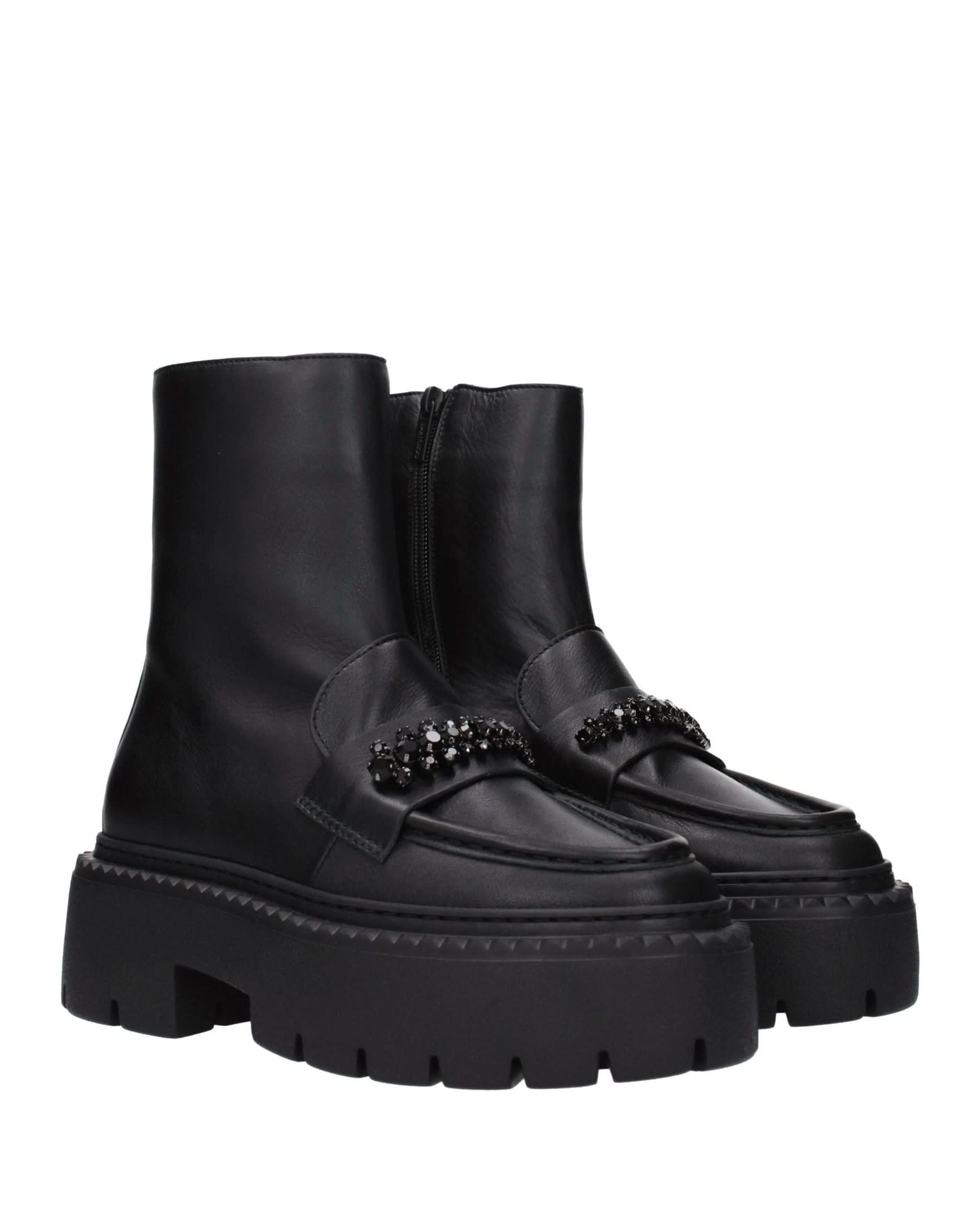 Jimmy Choo Black Leather Ankle Boots Glam Steals