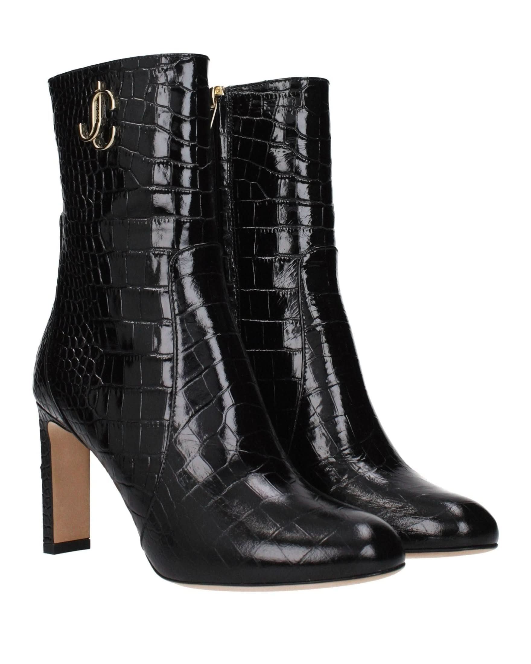 Jimmy Choo Black Leather Ankle Boots Glam Steals
